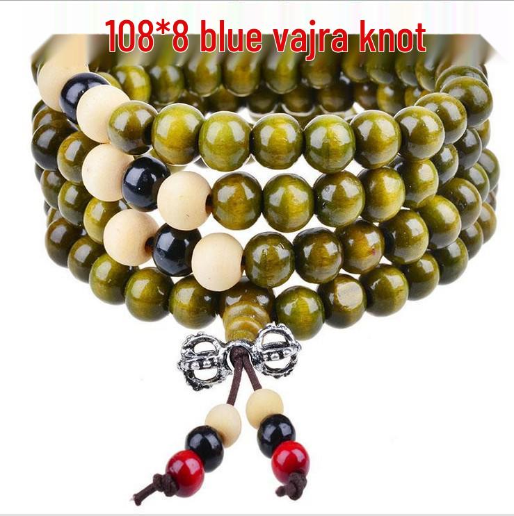 Браслет из 108 бусин сандалового дерева - Модный дизайн в три ряда для женщин