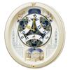 Seiko Clock Wall Clock Karakuri Clock Radio Clock Analog Karakuri Triple Selection Melody Rotating Ornament Christmas Song and Others Light Gold Pearl