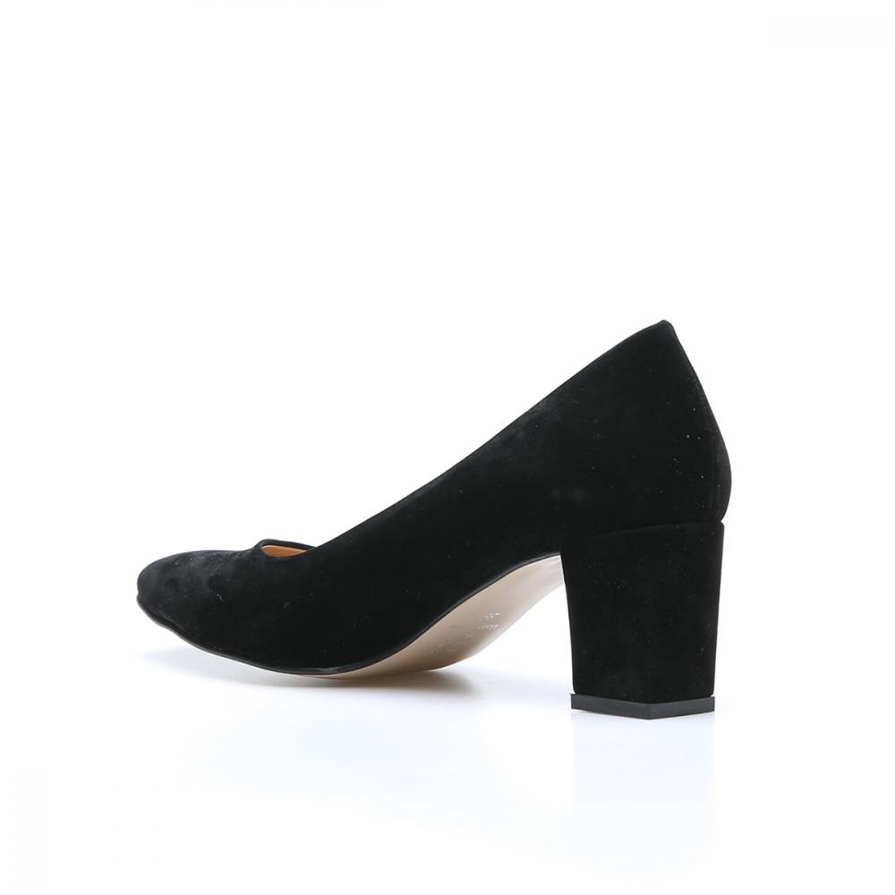 Черные женские классические туфли на каблуке