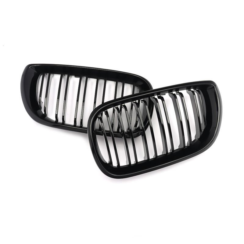Car ABS Front Bumper Radiator Kidney Grilles Gril For BMW E46 3 Series 2002-2005 Car Accessories Styling Gloss Black