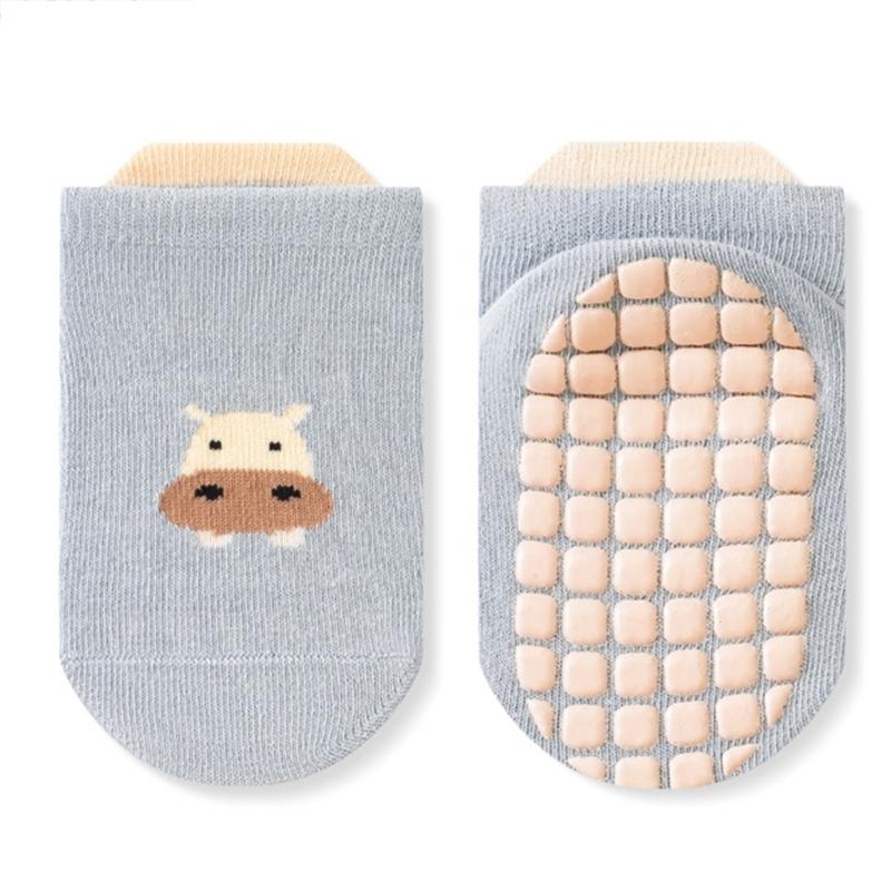 Baby Nonslip Socks Soft & Breathable Floor Socks Cotton Fabric for Toddler Learning to Walk Ages 0 to 3 Year