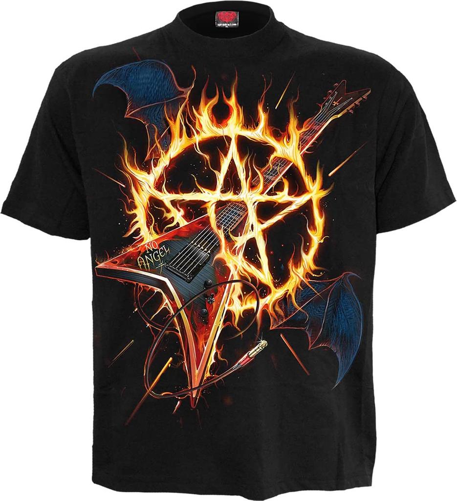 Spiral - Hot Metal - Front Print T-Shirt Black XXL Black