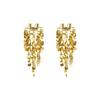 Luxury Exaggerated Metal Round Sequin Tassel Earrings for Women U-Shaped Big Elegent Personalized Party Girls Unusual Jewelry