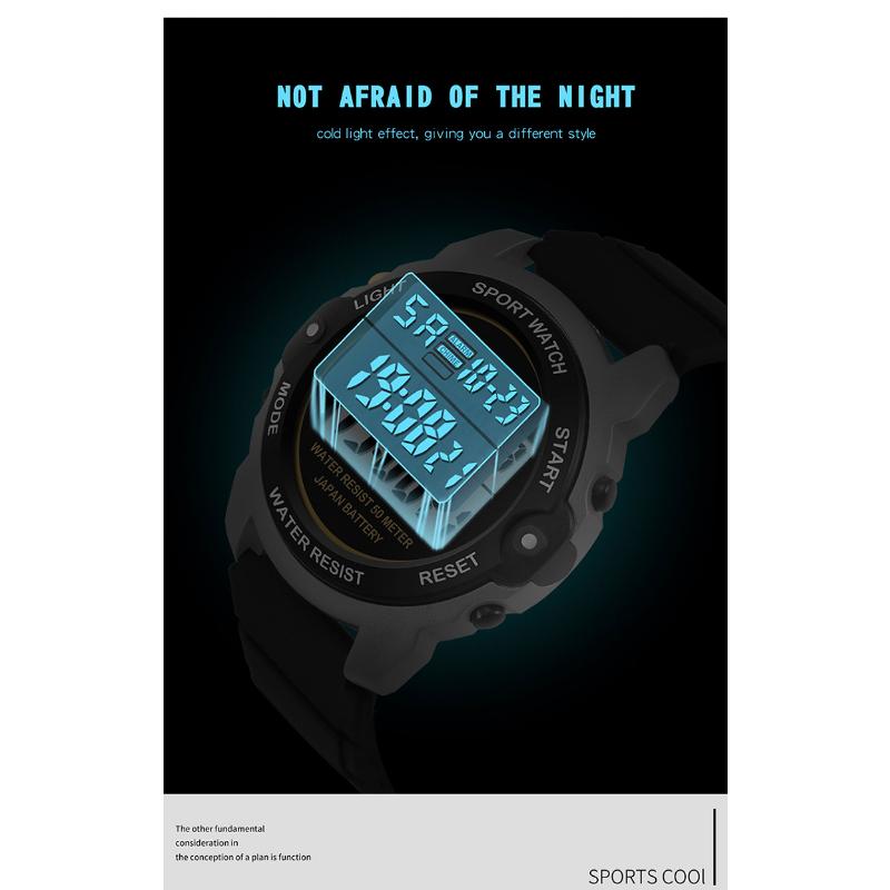 SANDA Новые студенческие спортивные электронные часы, мужские молодежные многофункциональные уличные часы, часы для мальчиков