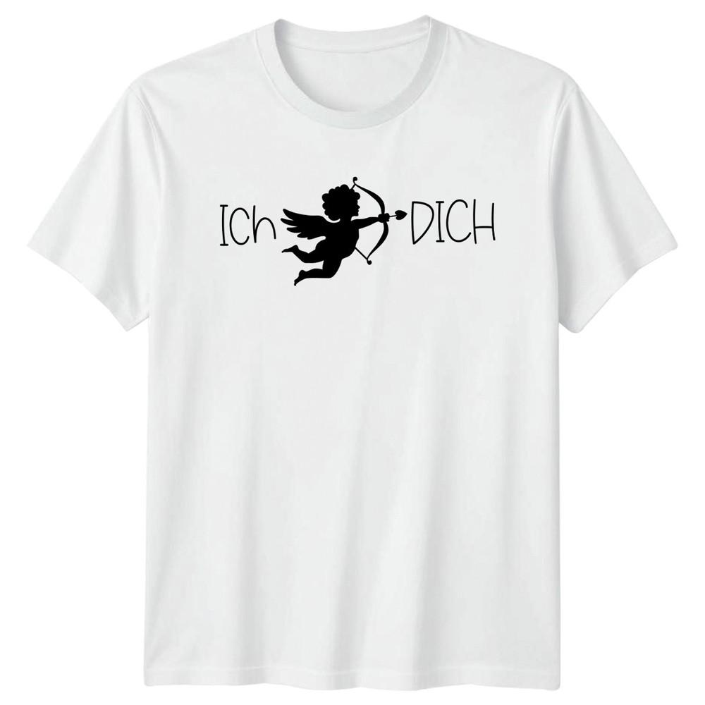 Ich Dich TShirt Valentines Day Love Valentines Day Gift For Him And Her