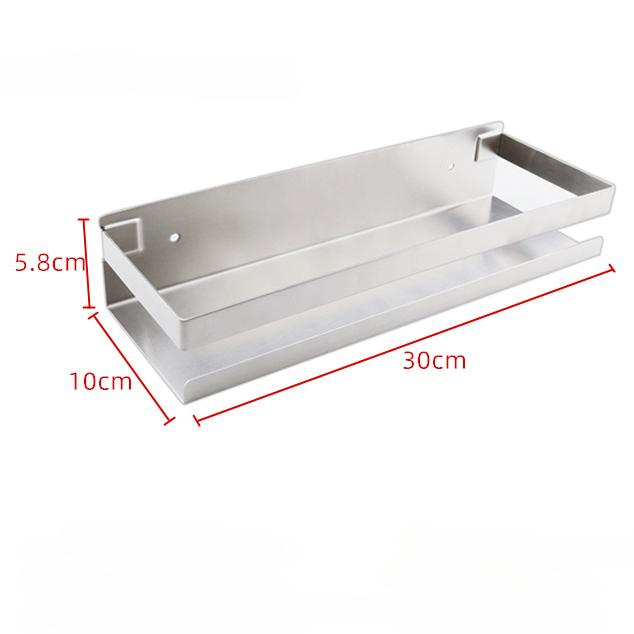 Настенная полка для хранения на кухне, полка для специй, органайзер для ванной из нержавеющей стали, полка для экономии места, органайзеры для дома