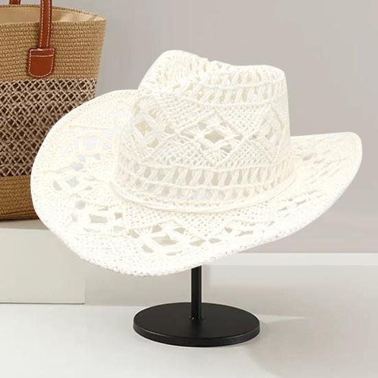 Соломенная шляпа с защитой UPF 50+ Дышащее плетение из соломы Защита от солнца