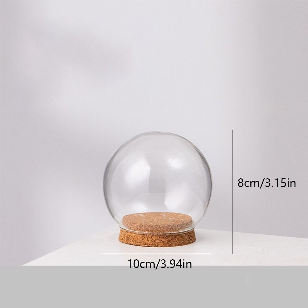 Glass Flower Dustproof Cover Clear Cake Jar New Flower Display Cover