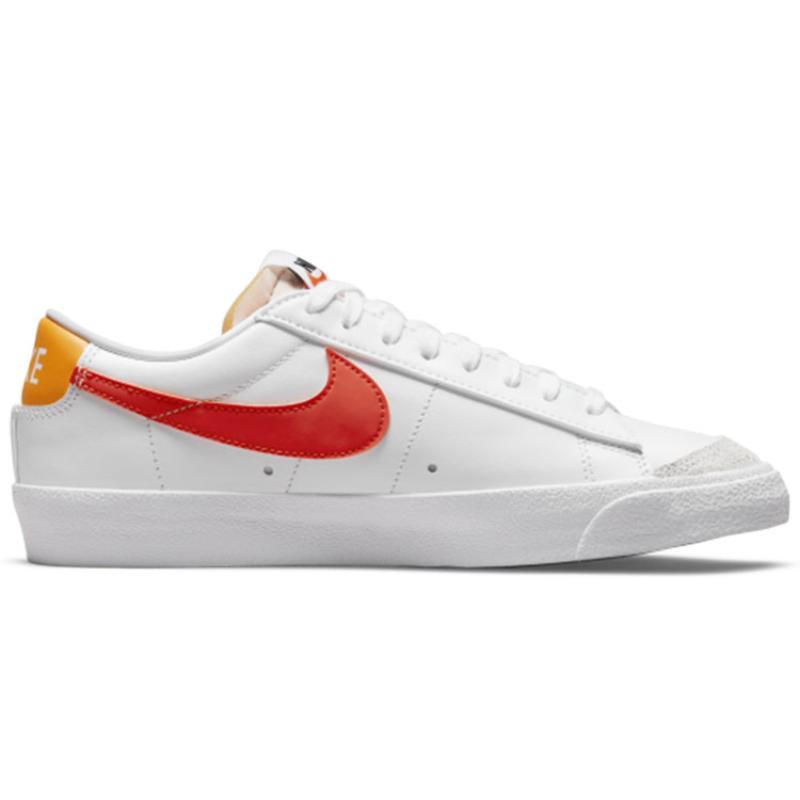 Nike Женские кроссовки Blazer Low '77 'Белый Оранжевый' Обувь для скейтборда DC4769-105