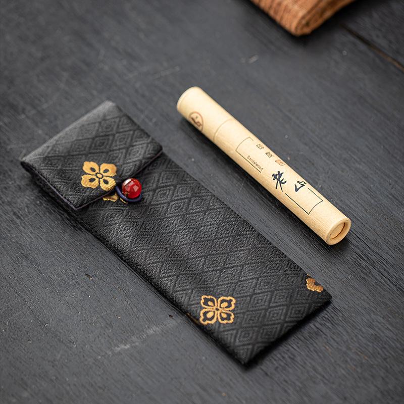 Цветной парчовый мешочек для благовоний в китайском стиле, мешочек для хранения инструментов и аксессуаров для курильницы