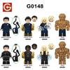 Супер британская серия G0148 Г-н. Фантастическая фигурка Человека-факела из строительных блоков