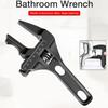 Adjustable Bathroom Wrench Large Opening Plumbing Wrench Universal Adjustable Spanner Nut Key