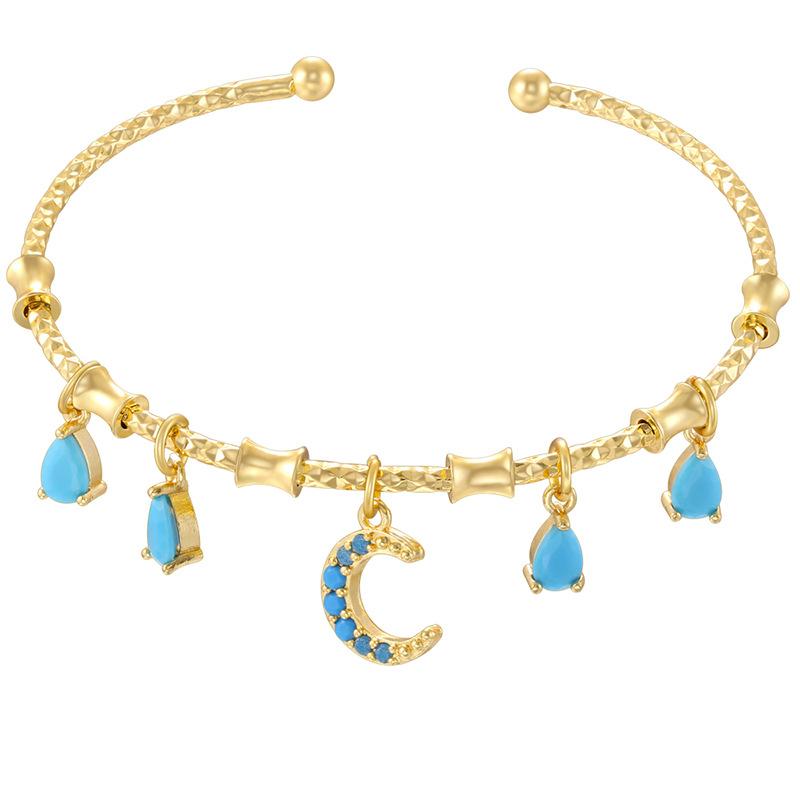 Beetle Octagram Rainbow Splicing Bracelet Personalized Geometric Water Drop Four-Leaf Clover Bracelet Vl648