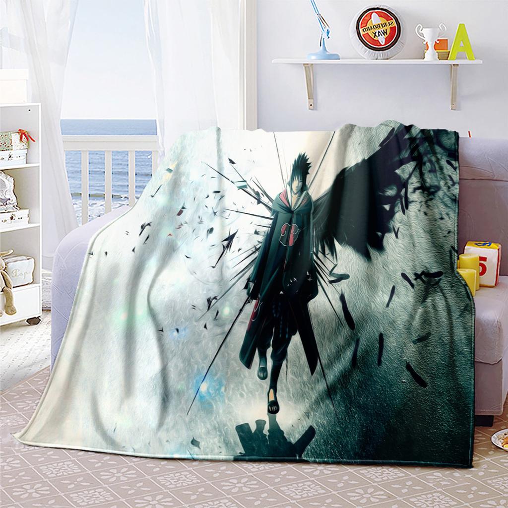 Japanese anime cartoon NARUTO famous Uzumaki Naruto blanket soft home furnishing nap decoration four seasons warm Sherpa blanket B6