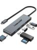 Хаб Lemorele с 1 HDMI 100 Вт PD и 3 и Micro-адаптерами для данных, USB-флешек, MacBook, iPad, Surface и Go, 5-в-1 USB-C адаптер, многопортовый, порт,