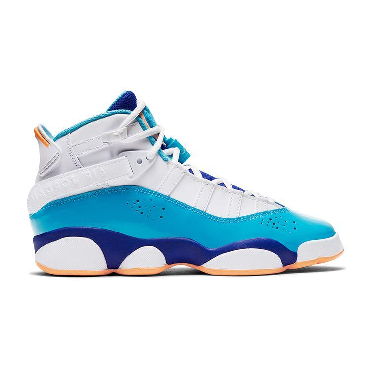 Jordan Детские Air Jordan 6 Rings Gs Белый Синий Оранжевый 323399-105