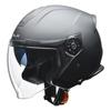 LEAD Motorcycle Jet Helmet with Inner Shield FLX Matte Black LL Size Than (Less 61-62cm)
