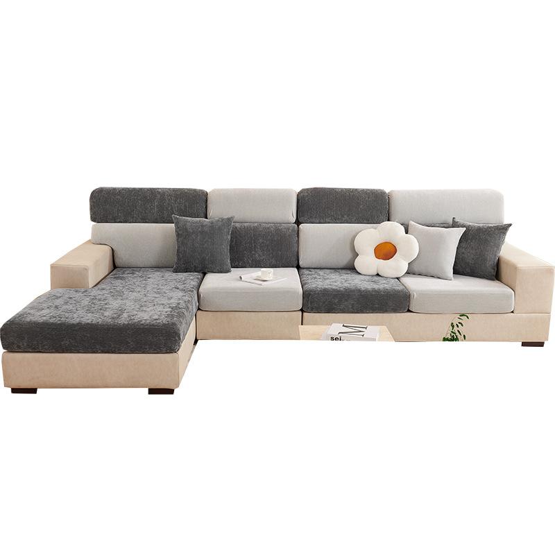 Чехол для дивана с защитой от кошачьих царапин, новый зимний утолщенный чехол из синели, универсальный нескользящий чехол для подушки без измерений