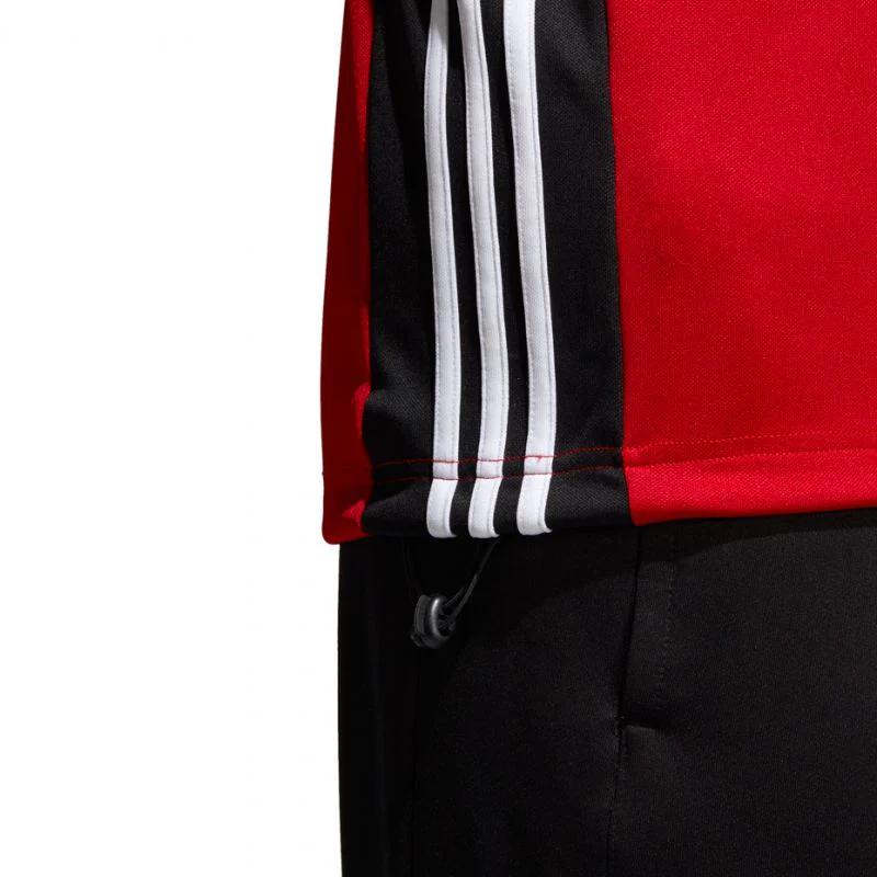 Adidas Regista 18 Training M Color Block Striped Comfortable Soft Non Skin Stand Sleeve Long Sleeve Hooded Men Hoody Red CZ8651