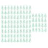 100 Pcs Shaped Paper Clips Green Christmas Tree Shape Metal Electroplating Process Portable Office C