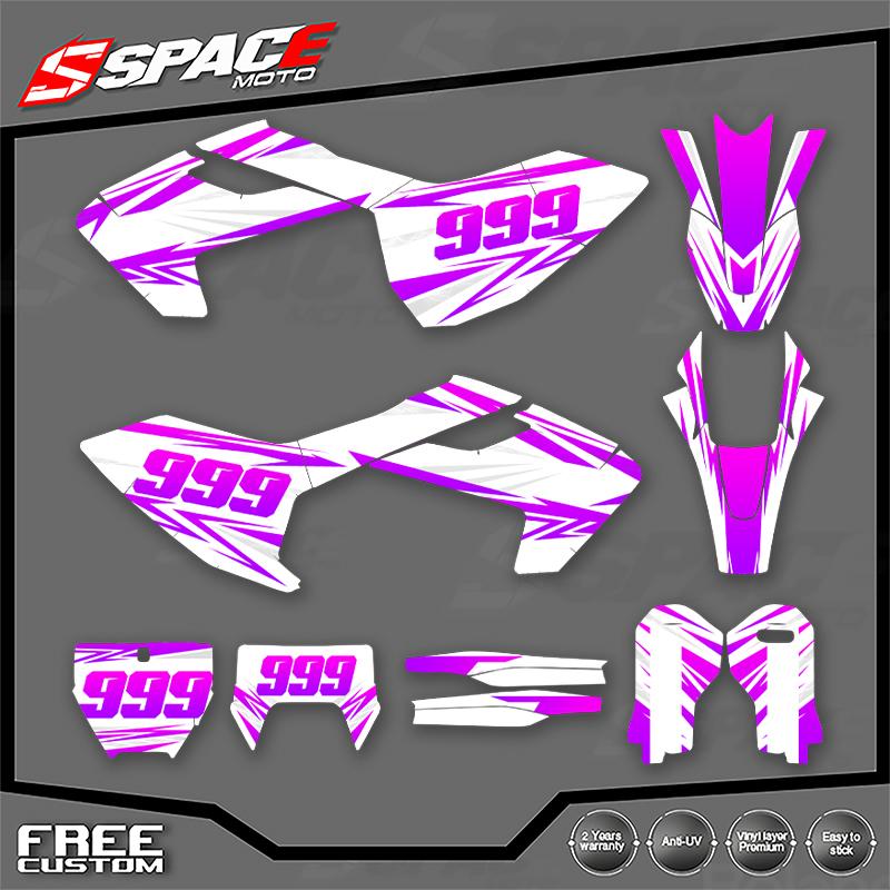SPACE Motorcycle Fairing Graphics Background Decal for Husqvarna TC FC TX FX FS 2016 2017 2018 TE FE 17-19 Decals Stickers Kits