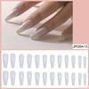 Long Nail Art Ballet Nail Coffin Nail Aurora Powder Wearing Nail Art Finished Nail Piece Fake Nail Patch