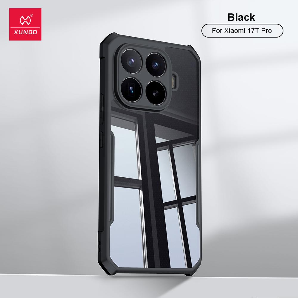XUNDD Phone Case For Xiaomi 17T Pro/17T Airbag Shockproof Back Scratch-Resistant Transparent Cover with Camera Protection