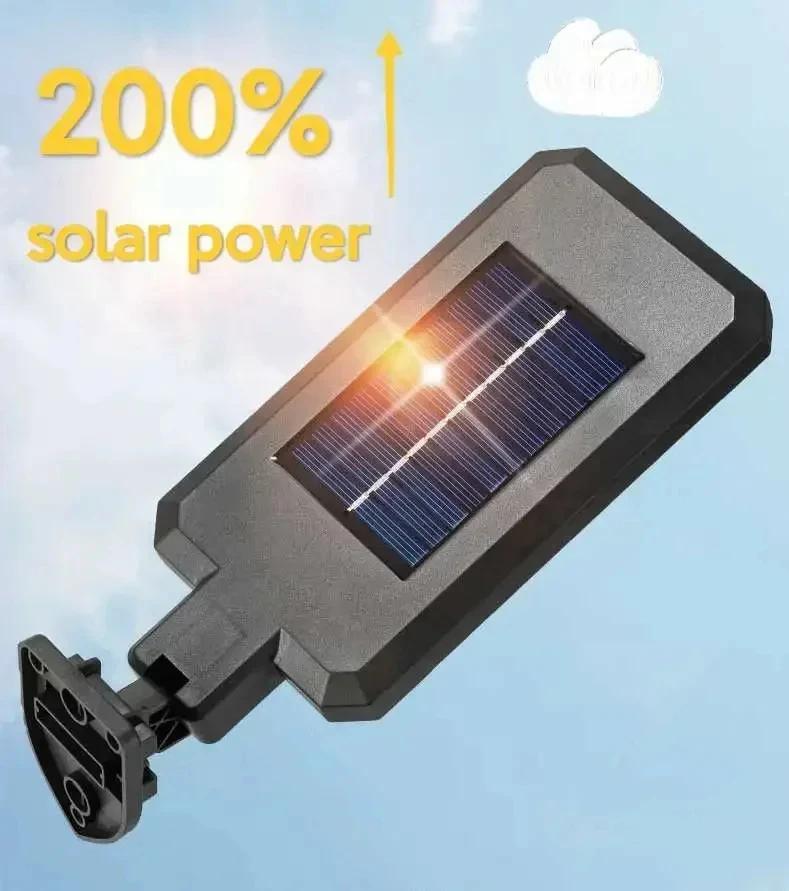 LED Solar Street Wall Lights Waterproof Induction Solar Powered Lamp for Outdoor Garden Patio Path Yard Garage Torch with Remote