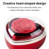 Коробочка для кольца в форме сердца, футляр для кольца с розой из стабилизированного цветка, бархатная внутренняя часть, подарочная коробка для ювелирных изделий на годовщину свадьбы