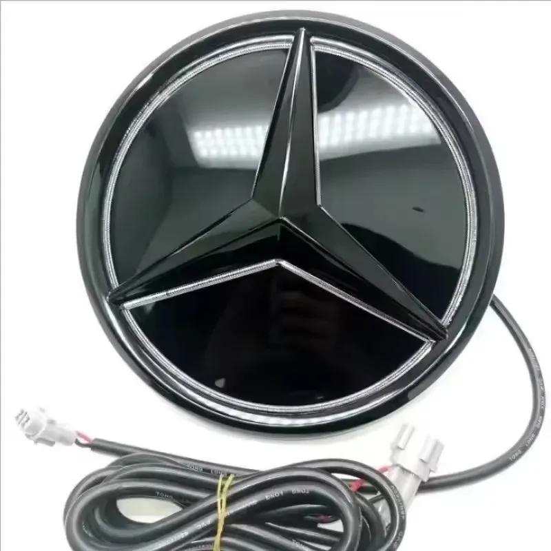 Car Front Grilled Star Emblem LED Illuminated Logo For Mercedes Benz White Blue Red Light W205 C200 300 GLK200 GLK260 2013-2015