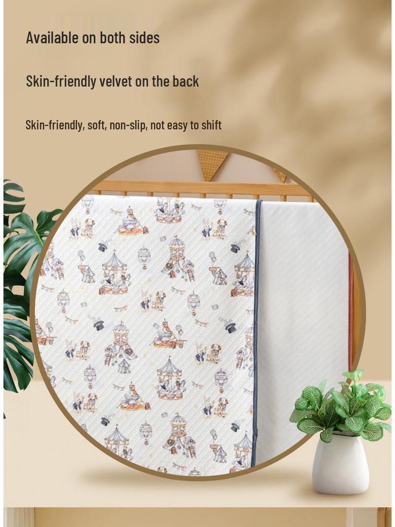 Мягкая хлопковая непромокаемая пеленка-подгузник для младенцев класса А - Стирка в машине и безопасная для кожи матрас для детской кроватки.