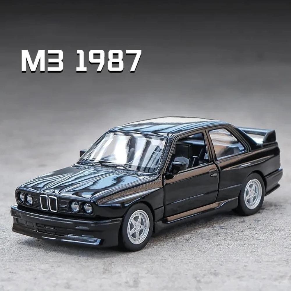 1/36 BMW M3 1987 литые игрушки модель автомобиля металлические литые игрушечные транспортные средства подлинные изысканный интерьер инерционный 2 двери открываются детский подарок