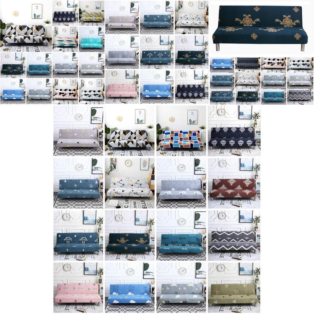 Мягкий и эластичный печатный чехол-накидка без подлокотников, чехол для дивана-кровати для комфортной защиты