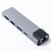 Aluminum Alloys Multiports USB C Adapters Supports PD100W Charging HDTV 4K30Hz Display For Laptop