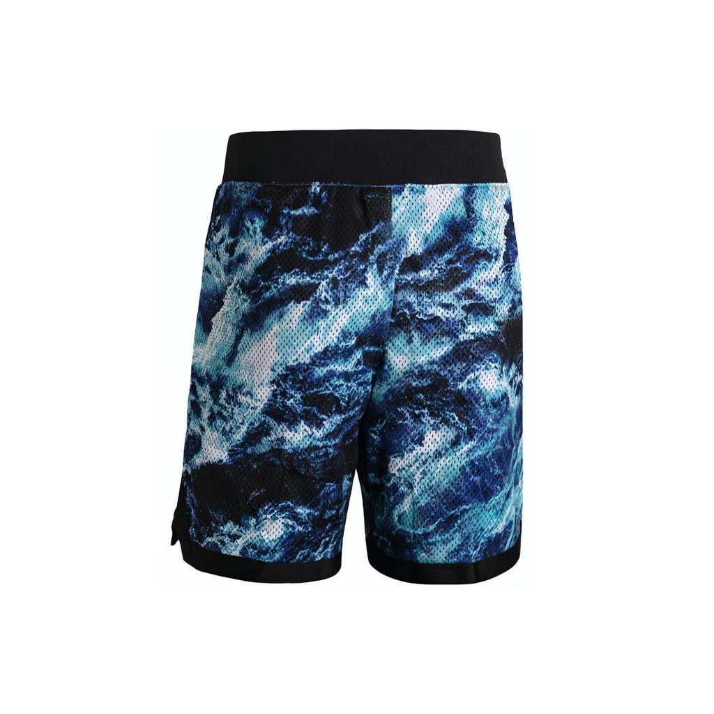 Under Armour X Bruce Lee Collaboration UA Spring Collection Water Element Printed Basketball Shorts Men Shorts Blue 1385306-419