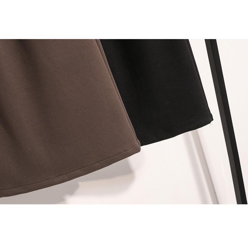 DIMANAF 2024 Новые осенне-зимние юбки больших размеров для женщин, эластичные юбки на талии, А-силуэта, элегантные юбки больших размеров с высокой талией