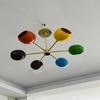 50.8 Cm Brass Sputnik Chandelier Mid Century Modern Multi Color Light Fixture Decorative Item