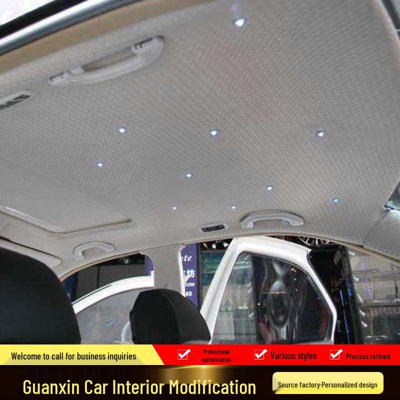 Starry Sky Suede Fabric for Car Headliner Renovation and Color Change