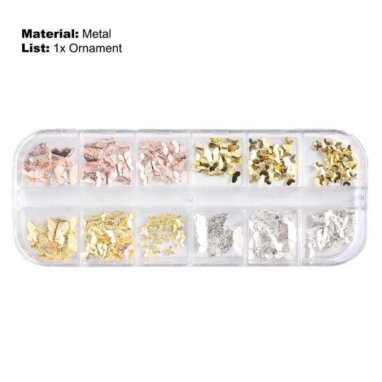 1 Box Nail Decoration Delicate Shape Fade-Resistant Metal 3D Butterfly DIY Nail Art Jewelry Manicure Designs Beauty Supplies