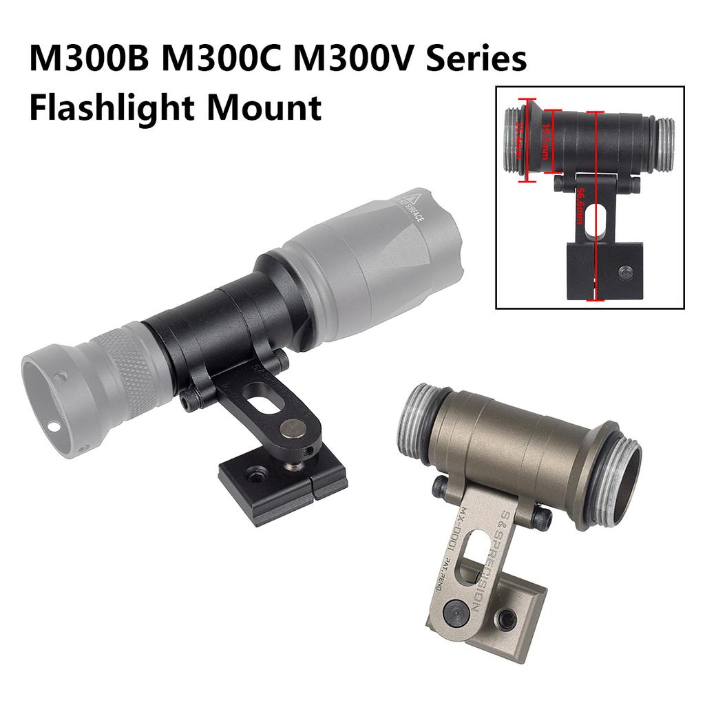 SS Precision MAX ARC Крепление на шлем для фонаря SureFire M300 M300B M300C M300V на шлем MICH2000 Fast, боковое крепление