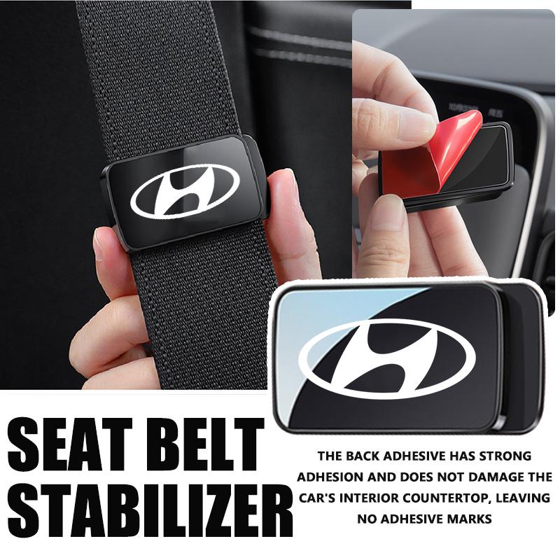 For Hyundai Magnetic Car Seat Belt Holder Anti-Wear Stabilizer Adhesive Adjustable Fastener Clip i10 i20 i30 i40 ix20 ix35 ix55 esad2