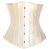 Бюстье и корсеты 24, корсет со стальными косточками, тренировочный корсет для талии, атласный корсет на шнуровке под грудью, парчовый корсет для похудения, формирователь тела