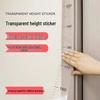 Transparent Removable Height Chart Wall Sticker for Kids - Accurate, Non-damaging Measurement