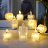 LED Flameless Candles LED Column Candles Including Battery Perfect for Christmas Family Gatherings Candlelight Dinners