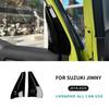 Декоративная накладка на переднюю стойку для Suzuki Jimny 2018-25 ABS Углепластик Треугольная панель на передней стойке Накладка Аксессуары для экстерьера автомобиля