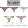 5 шт./компл. женские радужные хлопковые стринги M-2XL сексуальные трусики с низкой талией и поясом с надписью удобное нижнее белье в полоску с Т-образной спинкой женские мягкие стринги женское белье