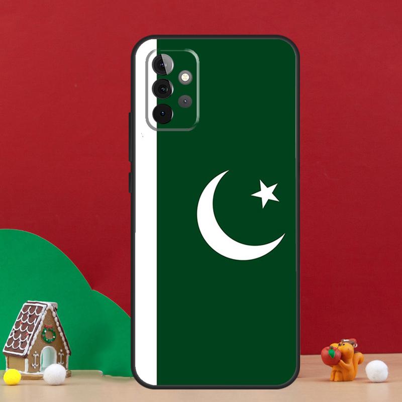 Чехол-баннер с флагом Пакистана для Samsung Galaxy A17 A06 A16 A56 A36 A54 A34 A14 A52 A32 A13 A23 A33 A53 A15 A35 A55