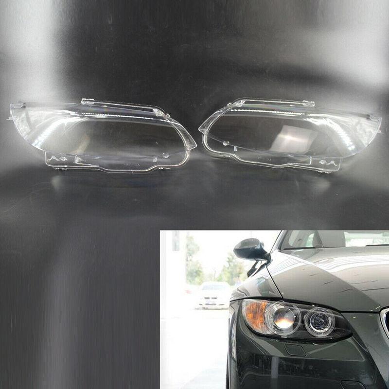 Car Headlight Cover Clear Lens Replacement for BMW E92 E93 2006-2009 Pre-LCI M3 2008-2012