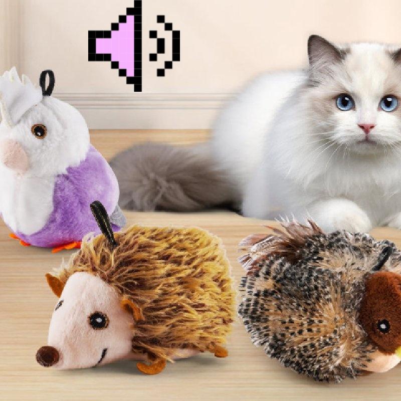 Игрушки Сенсорный Кот Индукционные Вокализации Воробьи Попугаи Капибары Ежи