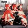 Samurai Duvet Cover Set Sunset Japanese Samurai Quilt Cover Scenery Silhouette Comforter Cover King Size 2/3pcs Twin Bedding Set